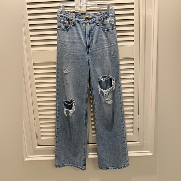 Levi’s RIBCAGE WIDE LEG WOMEN'S JEANS in Bin Day, 26x30 - Picture 7 of 8